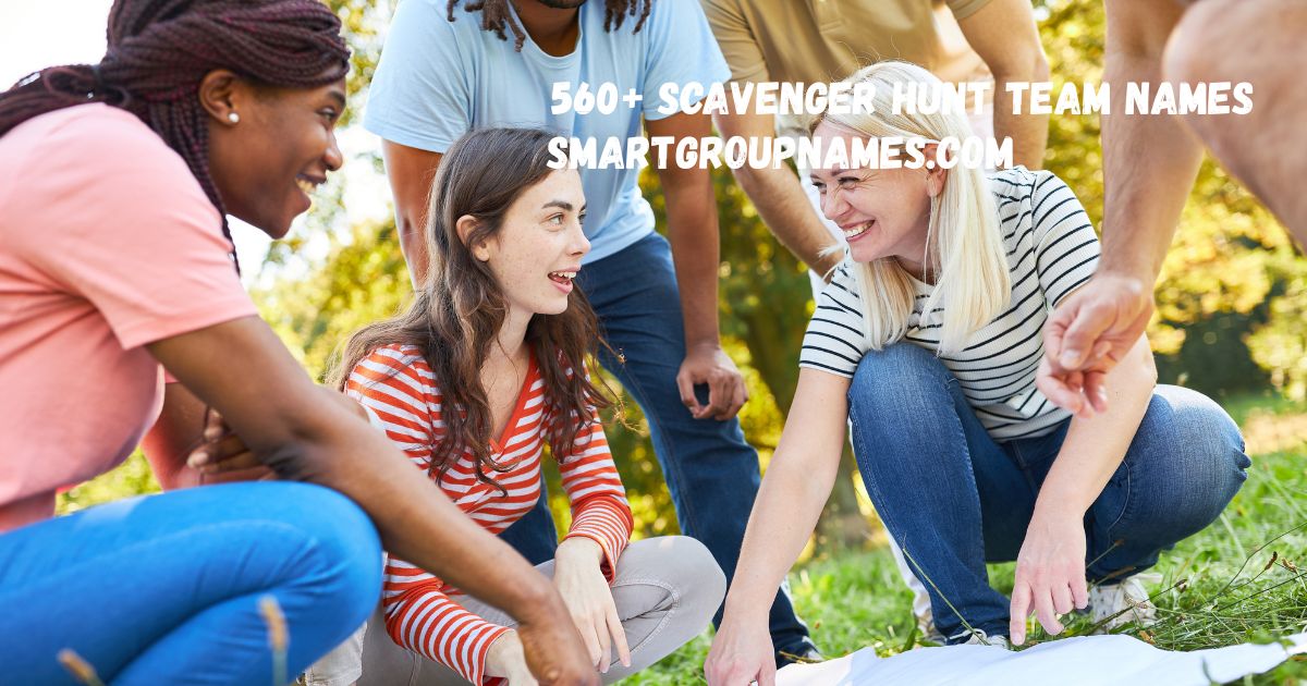 Scavenger Hunt Team Names