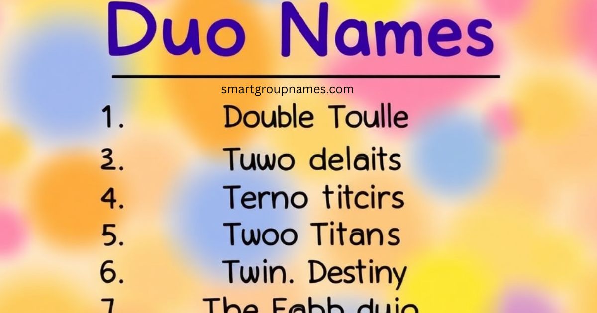 Duo Names