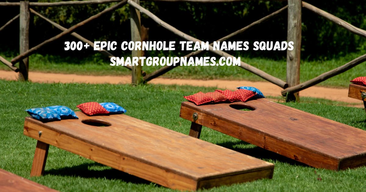 Cornhole Team Names Squads