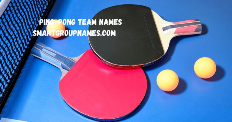 Ping-Pong Team Names