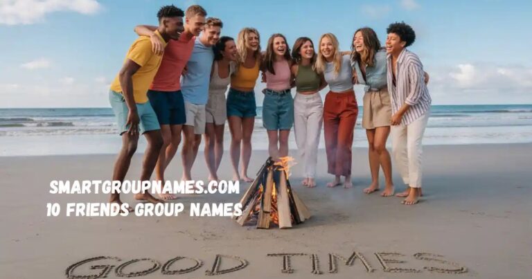 Best Group Names for 10 Friends